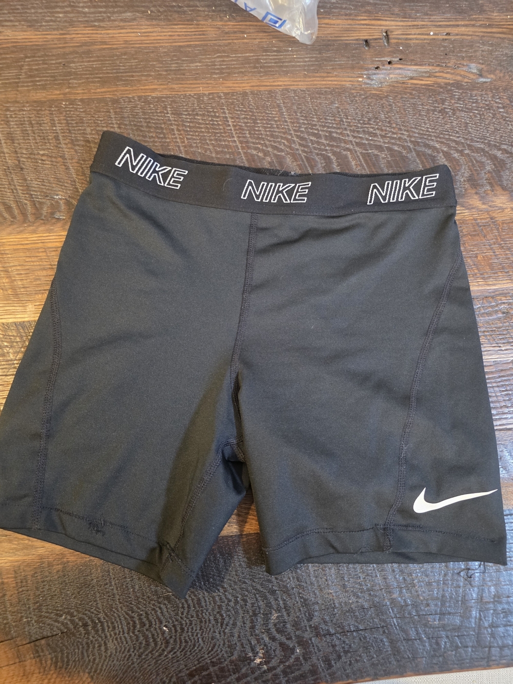 Nike Women’s Black Logo Waistband Bike Shorts